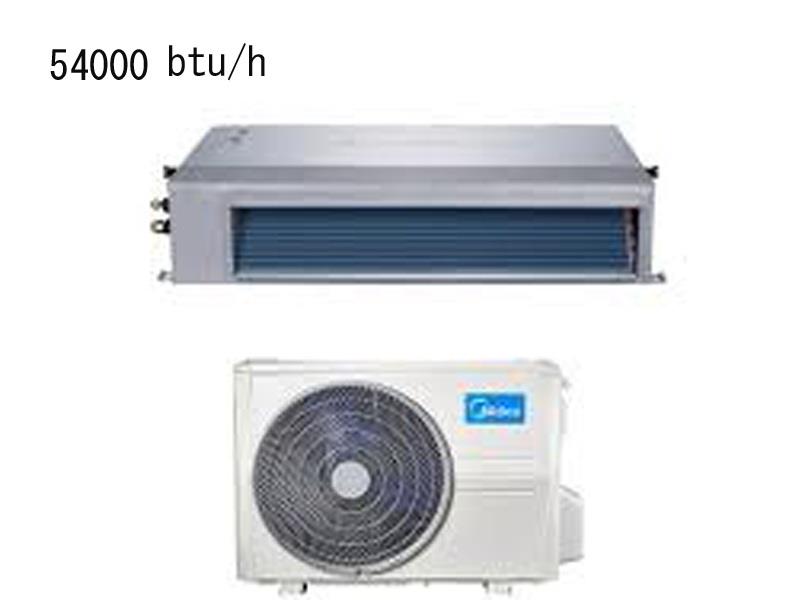 داکت اسپلیت اینورتر midea به ظرفیت 54000btu/h مدل X160M سرد و گرم
